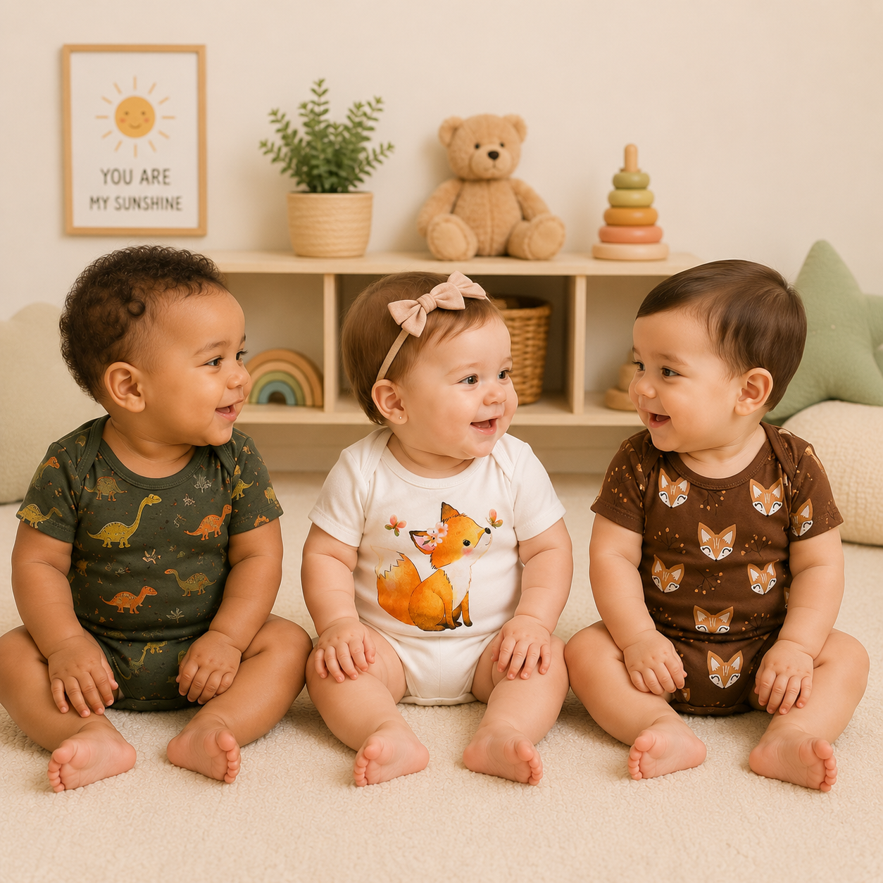 Crianças vestindo Tuck Kids